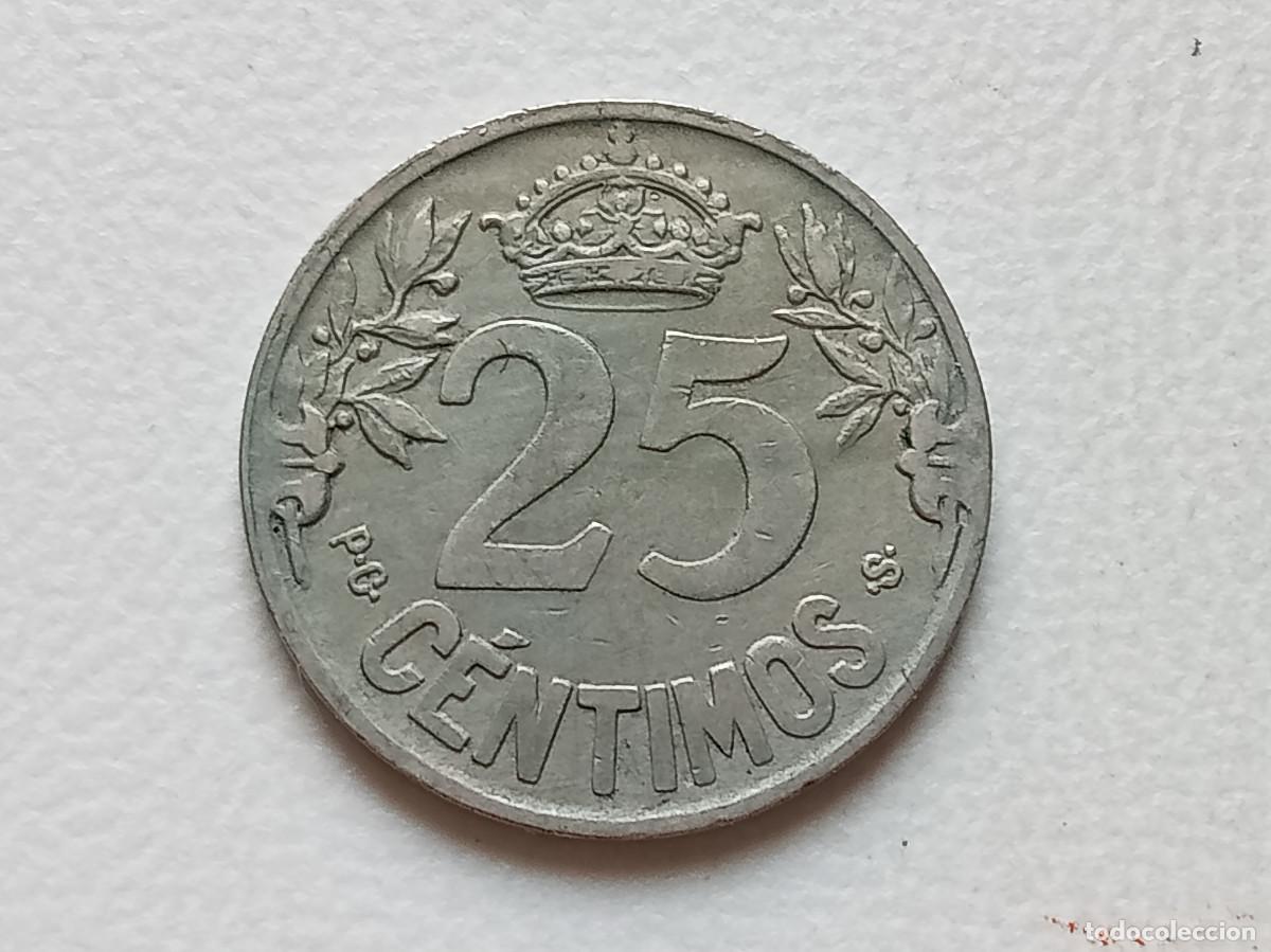 Monedas de Espa&ntilde;a: ALFONSO XIII 25 C&Eacute;NTIMOS 1925 PCS MBC - Foto 1