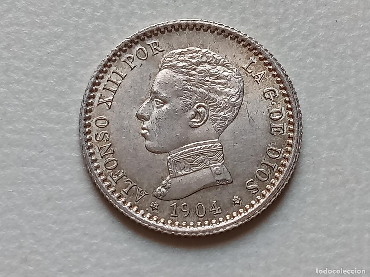 Monedas de Espa&ntilde;a: ALFONSO XIII 50 C&Eacute;NTIMOS PLATA 1904 *(0-4) SMV SC-
