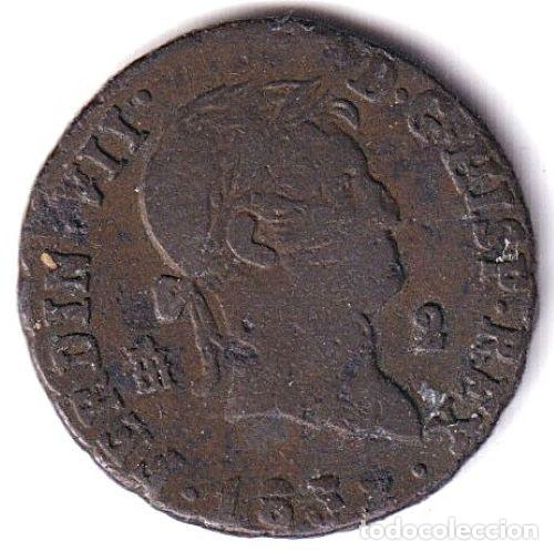Monedas de Espa&ntilde;a: MONEDA - 2 MARAVEDIS - FERNANDO VII - 1832 - SEGOVIA - MB