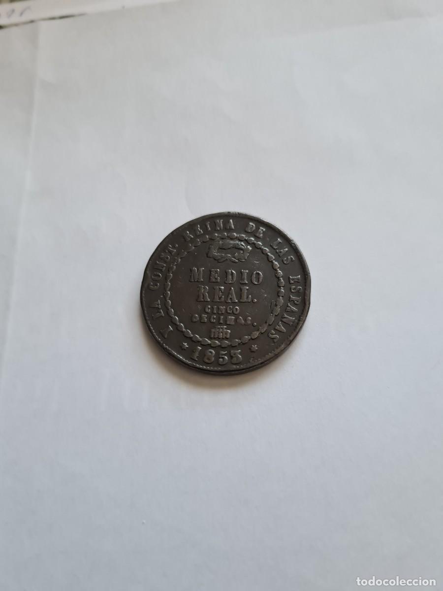 M&uuml;nzen von Spanien: 1/2 Real 1853 Segovia