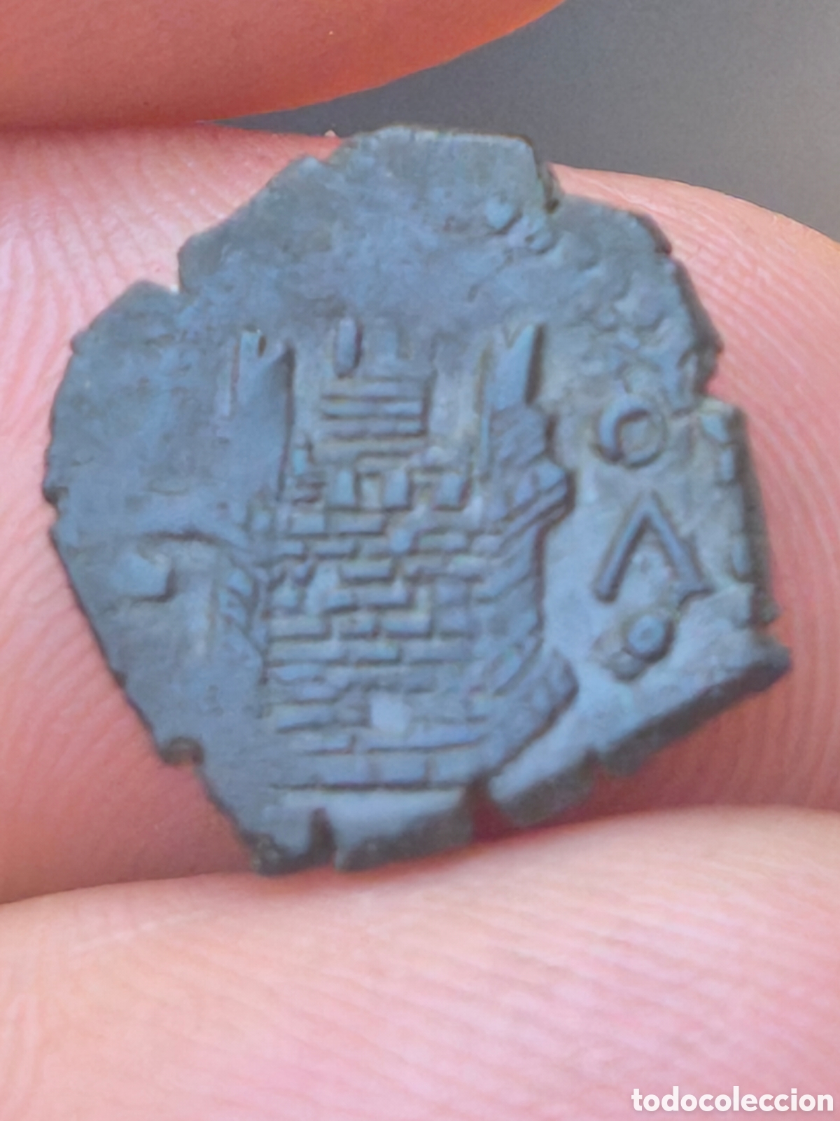 Monedas de Espa&ntilde;a: Felipe II blanca / medio maraved&iacute; Valladolid