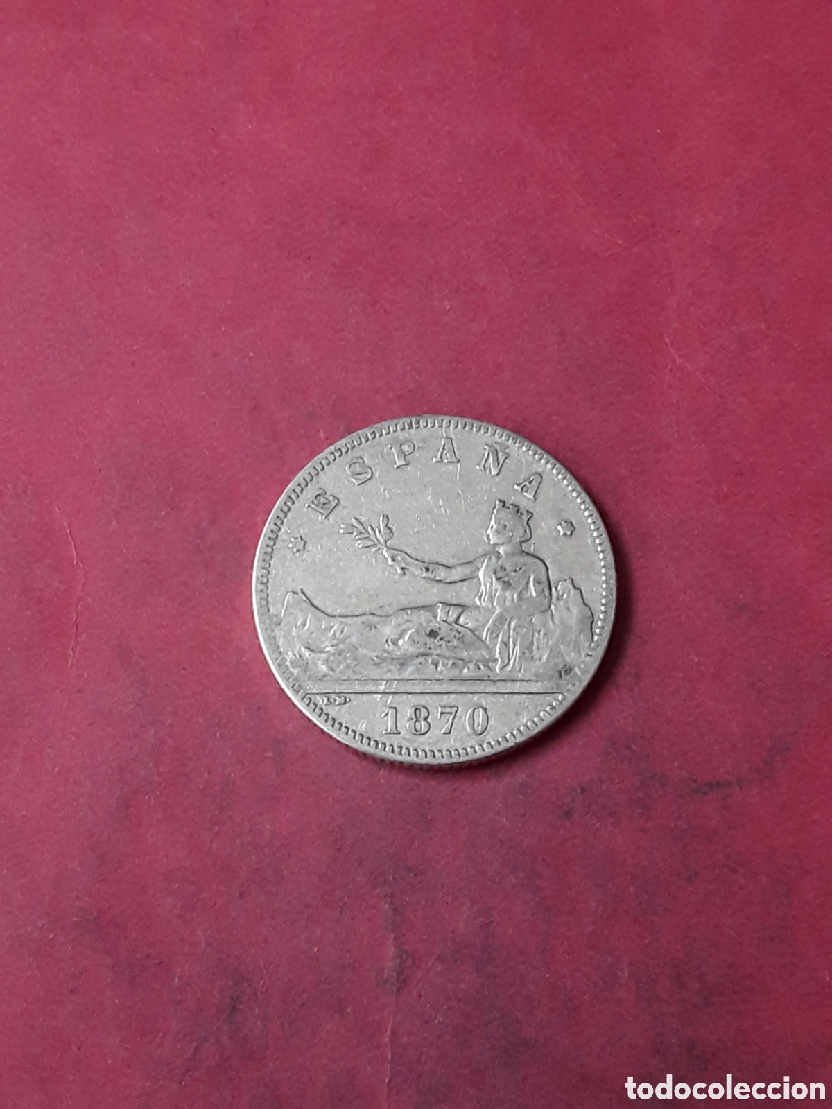 Monedas de Espa&ntilde;a: 2 PESETAS 1870 *75 GOBIERNO PROVISIONAL