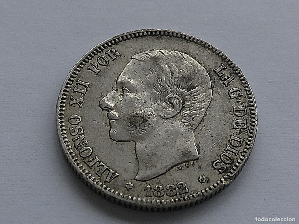 Monedas de Espa&ntilde;a: Espa&ntilde;a 2 pesetas de plata 1882 (*18-82) MSM 41ea28