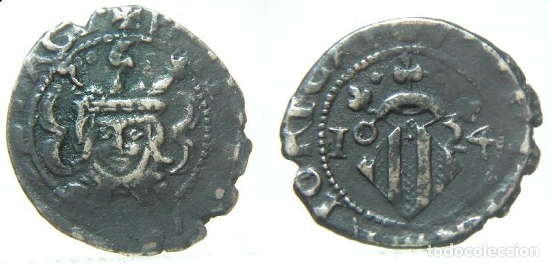 Monedas de Espa&ntilde;a: MONEDA DE FELIPE III, 1 DIHUITE , DIECIOCHENO PLATA , VALENCIA 1624