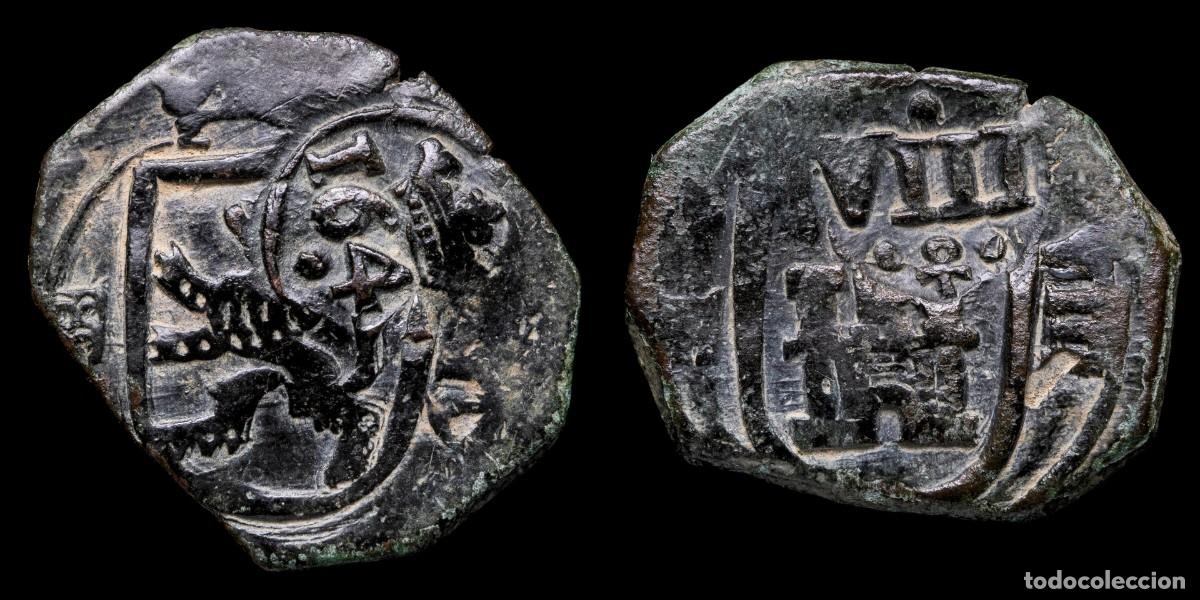 Monedas de Espa&ntilde;a: 1641, 8 Maravedis Philips IV Resello (Spanis Cob) Toledo Mint - 23 mm / 4,65 gr.gr.