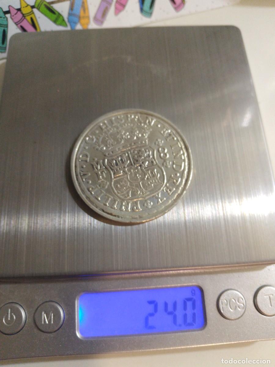 Monedas de Espa&ntilde;a: Moneda 8 reales columnarios acu&ntilde;ados y reproducidos por la Real casa de la moneda
