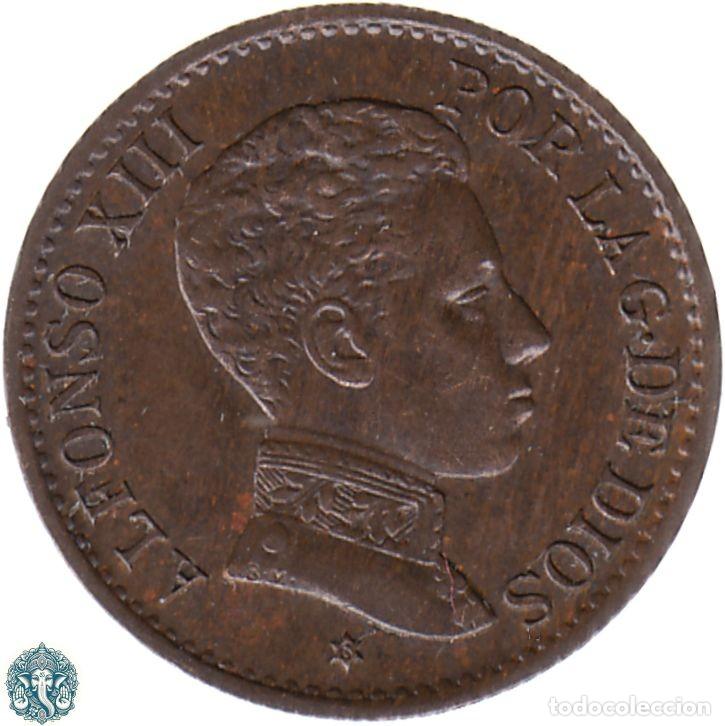 Monedas de Espa&ntilde;a: ESPA&Ntilde;A 1 C&eacute;ntimo 1906 *6 Alfonso XIII KM#726