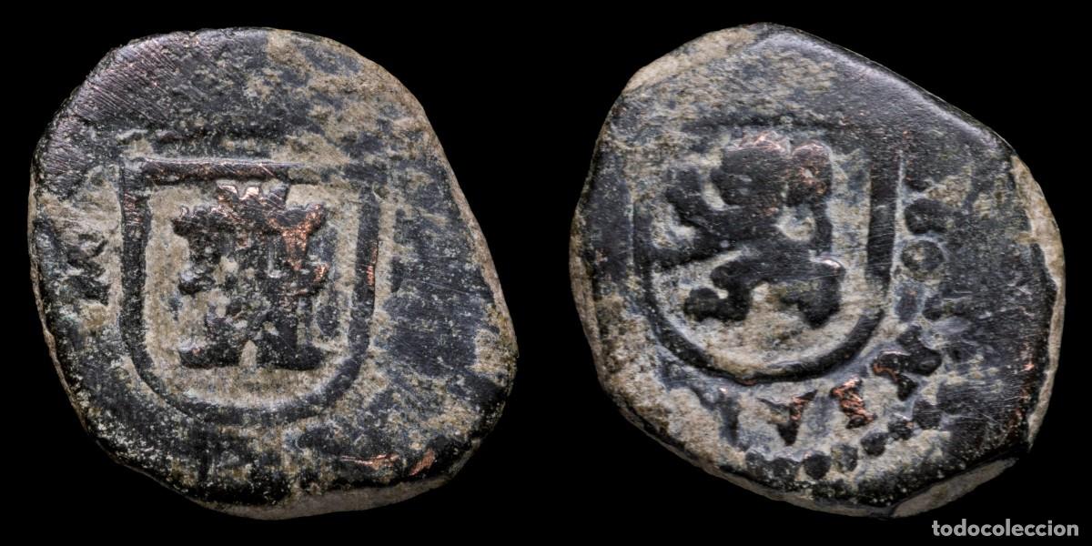M&uuml;nzen von Spanien: 1680, 2 Maravedis Charles II, Madrid Mint (Hammered) - 24 mm / 6,20 gr.