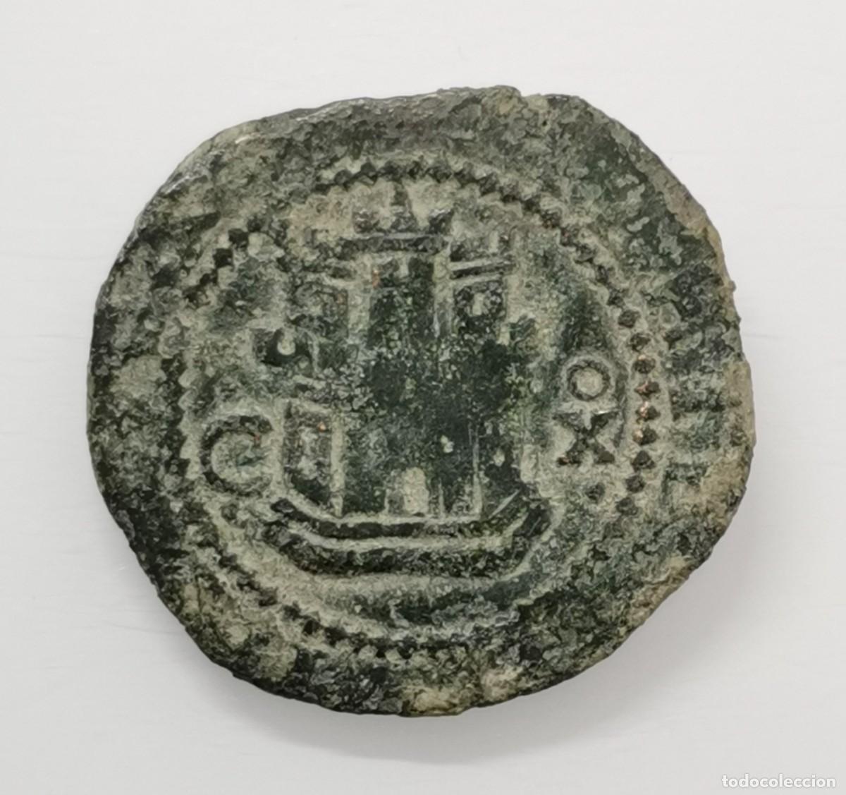 Monedas de Espa&ntilde;a: Felipe II 2 Maraved&iacute;s (1577-1582) Cuenca. L&oacute;pez de la Fuente.