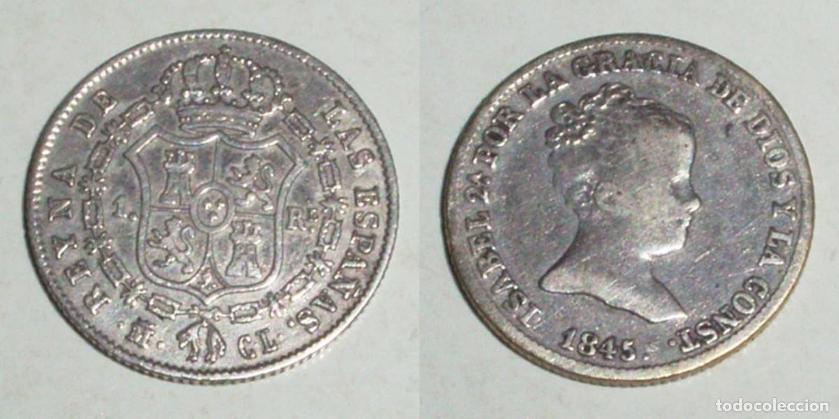 Monnaies d'Espagne: 1 Real 1844 Madrid- CL