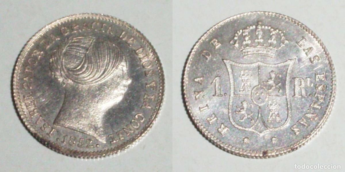 Monedas de Espa&ntilde;a: 1 Real 1852 Barcelona