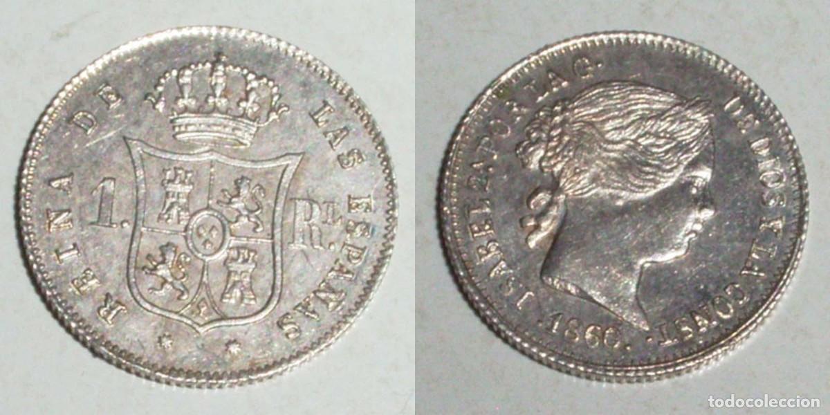 Monedas de Espa&ntilde;a: 1 Real 1860 Barcelona