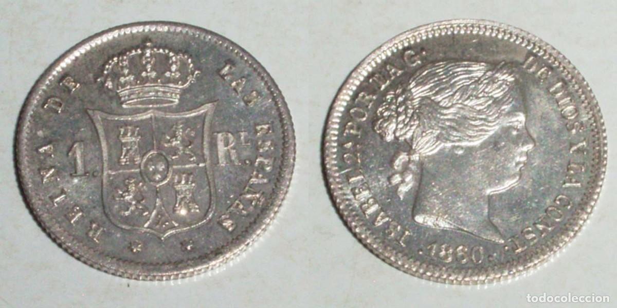 Monedas de Espa&ntilde;a: 1 Real 1860 Madrid .