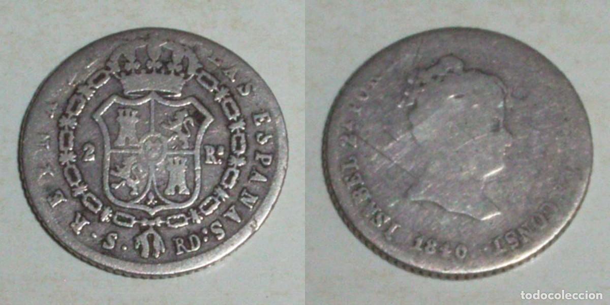 Monedas de Espa&ntilde;a: 2 Reales 1840 Sevilla-RD