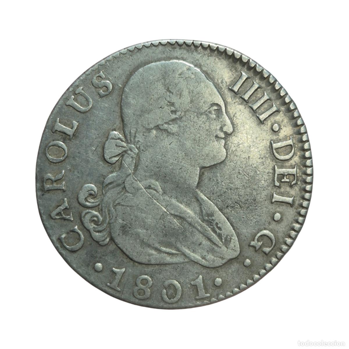Monedas de Espa&ntilde;a: NT / CARLOS IV 2 REALES 1801 SEVILLA (E1275)
