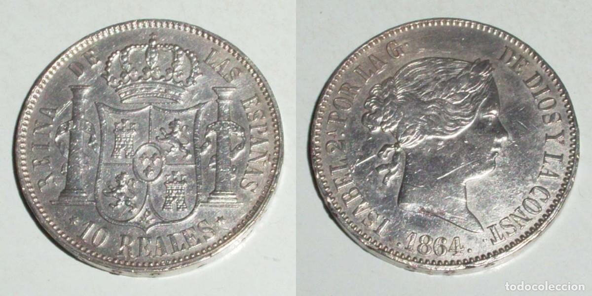 Monedas de Espa&ntilde;a: 10 Reales 1864 Madrid