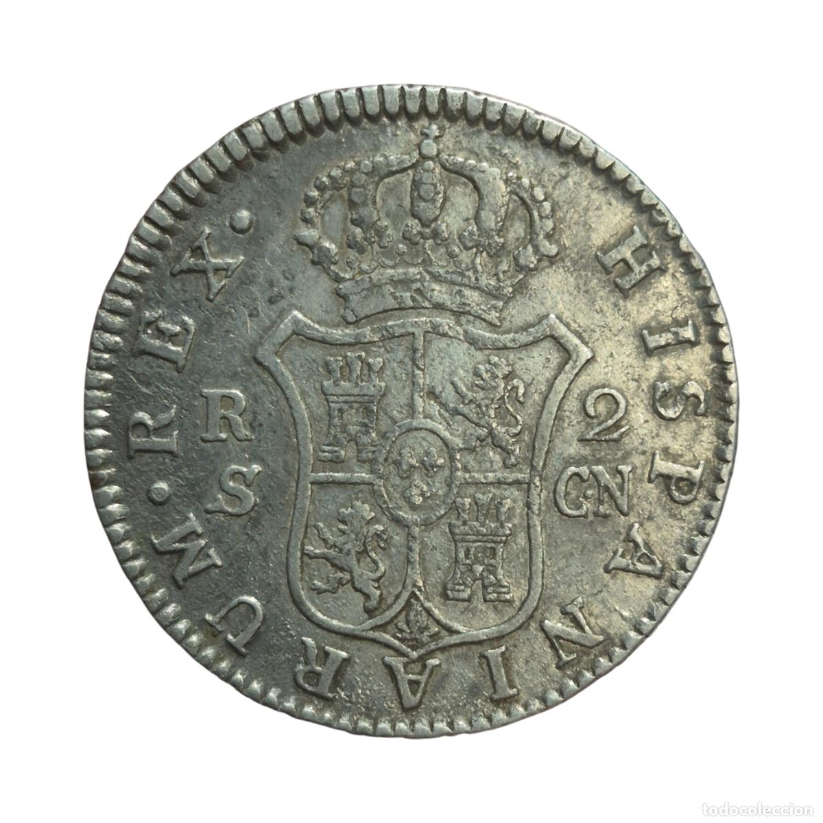 Monedas de Espa&ntilde;a: NT / CARLOS IV 2 REALES 1803 SEVILLA (E1276) - Foto 2