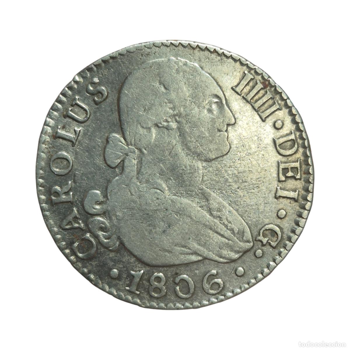 Monedas de Espa&ntilde;a: NT / CARLOS IV 2 REALES 1806 SEVILLA (E1277) - Foto 1