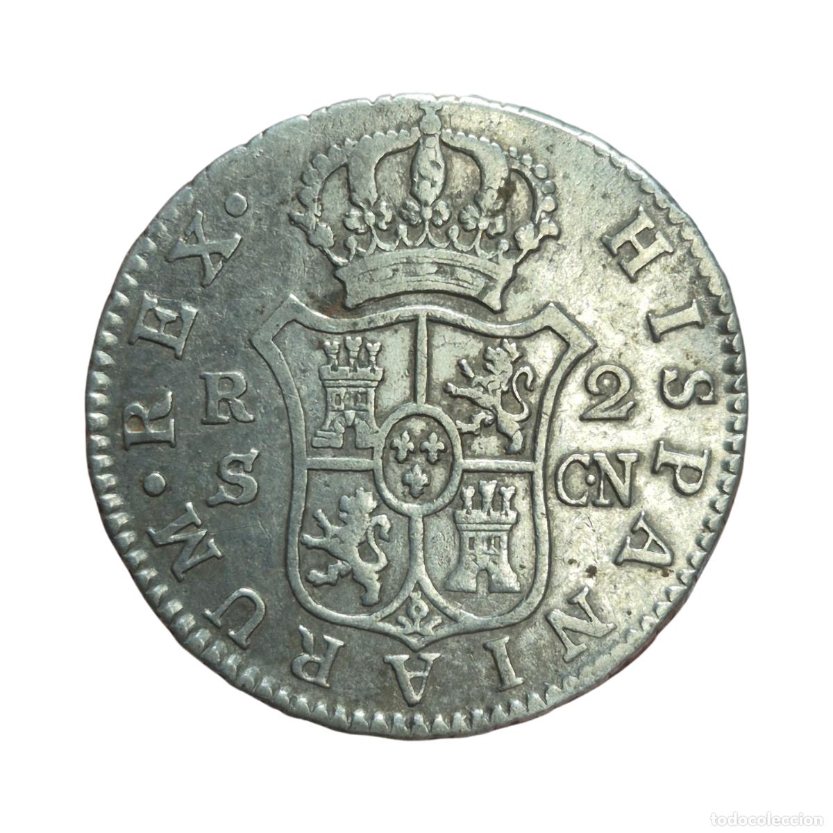 Monedas de Espa&ntilde;a: NT / CARLOS IV 2 REALES 1806 SEVILLA (E1277) - Foto 2