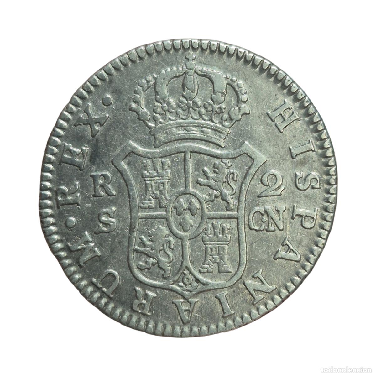 Monedas de Espa&ntilde;a: NT / CARLOS IV 2 REALES 1808 SEVILLA (E1279) - Foto 2