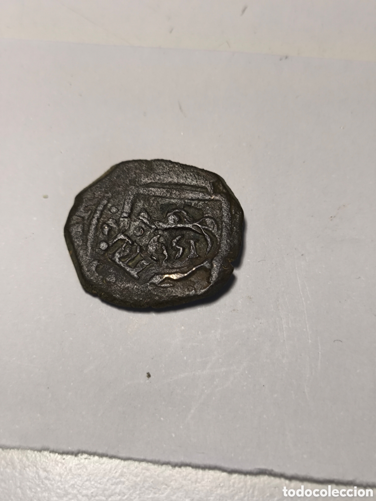 Monedas de Espa&ntilde;a: Resello 8 Maraved&iacute;s Felipe IV 1622-1643 a&ntilde;o 1651
