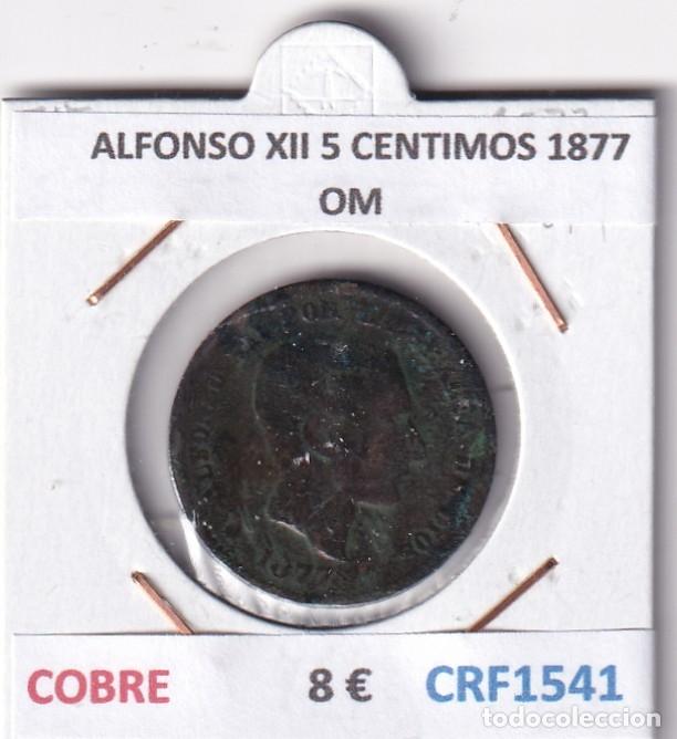 Monete da Spagna: CRF1541 MONEDA ESPA&Ntilde;A ALFONSO XII 5 CENTIMOS 1877 COBRE OM