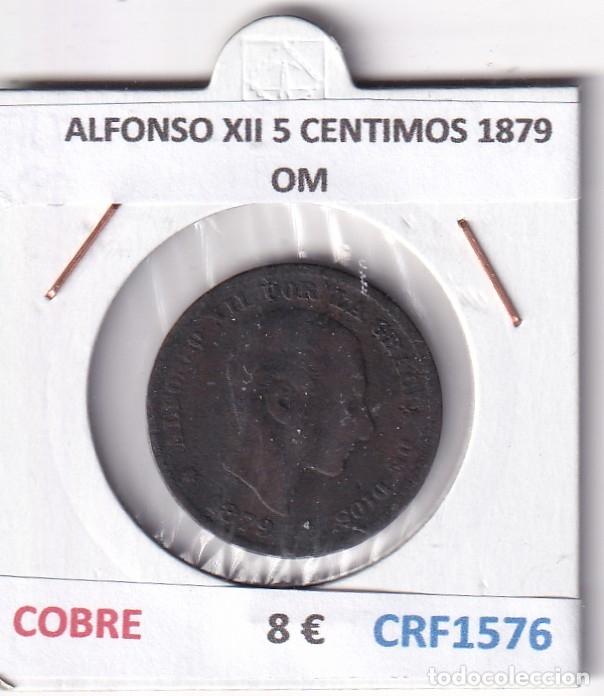 Monedas de Espa&ntilde;a: CRF1576 MONEDA ESPA&Ntilde;A ALFONSO XII 5 CENTIMOS 1879 OM COBRE