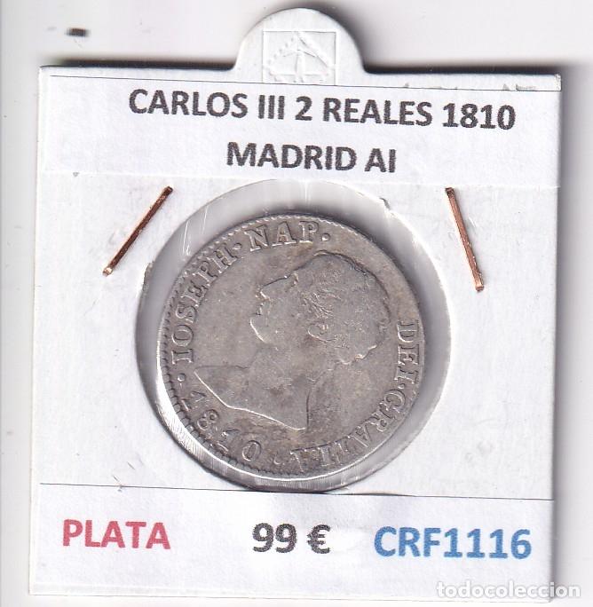 Monedas de Espa&ntilde;a: CRF1116 MONEDA ESPA&Ntilde;A JOSE I 4 REALES 1810 MADRID AI PLATA
