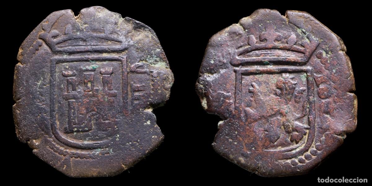Monedas de Espa&ntilde;a: 1604, 8 Maravedis Philips III, Valladolid Mint (Hammered) - 24 mm / 5,29 gr.