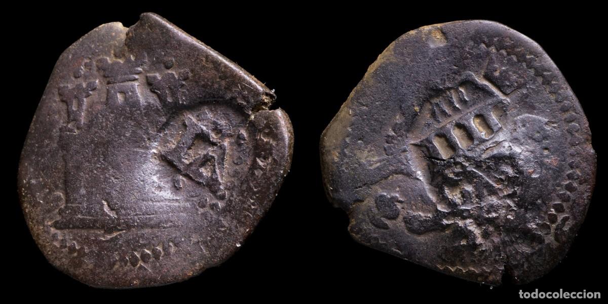 Monedas de Espa&ntilde;a: 1636, 4/6 Maravedis Philips IV Resello, Valladolid/Sevilla Mint - 21 mm / 3,70 gr.