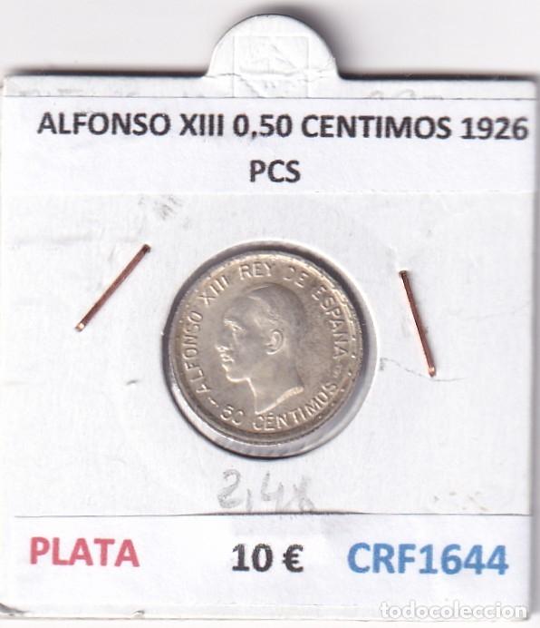 Monedas de Espa&ntilde;a: CRF1644 MONEDA ESPA&Ntilde;A ALFONSO XIII 0,50 CENTIMOS 1926 PCS PLATA