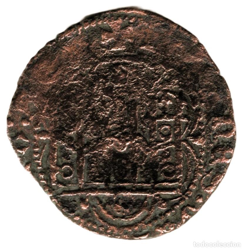 Monedas de Espa&ntilde;a: Juan II Blanca de Vell&oacute;n-Venera a&ntilde;os 1406-1426 Coru&ntilde;a