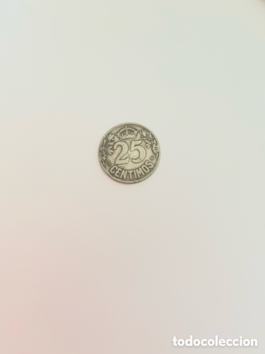 Monedas de Espa&ntilde;a: Moneda Alfonso XIII 1925 25 cts