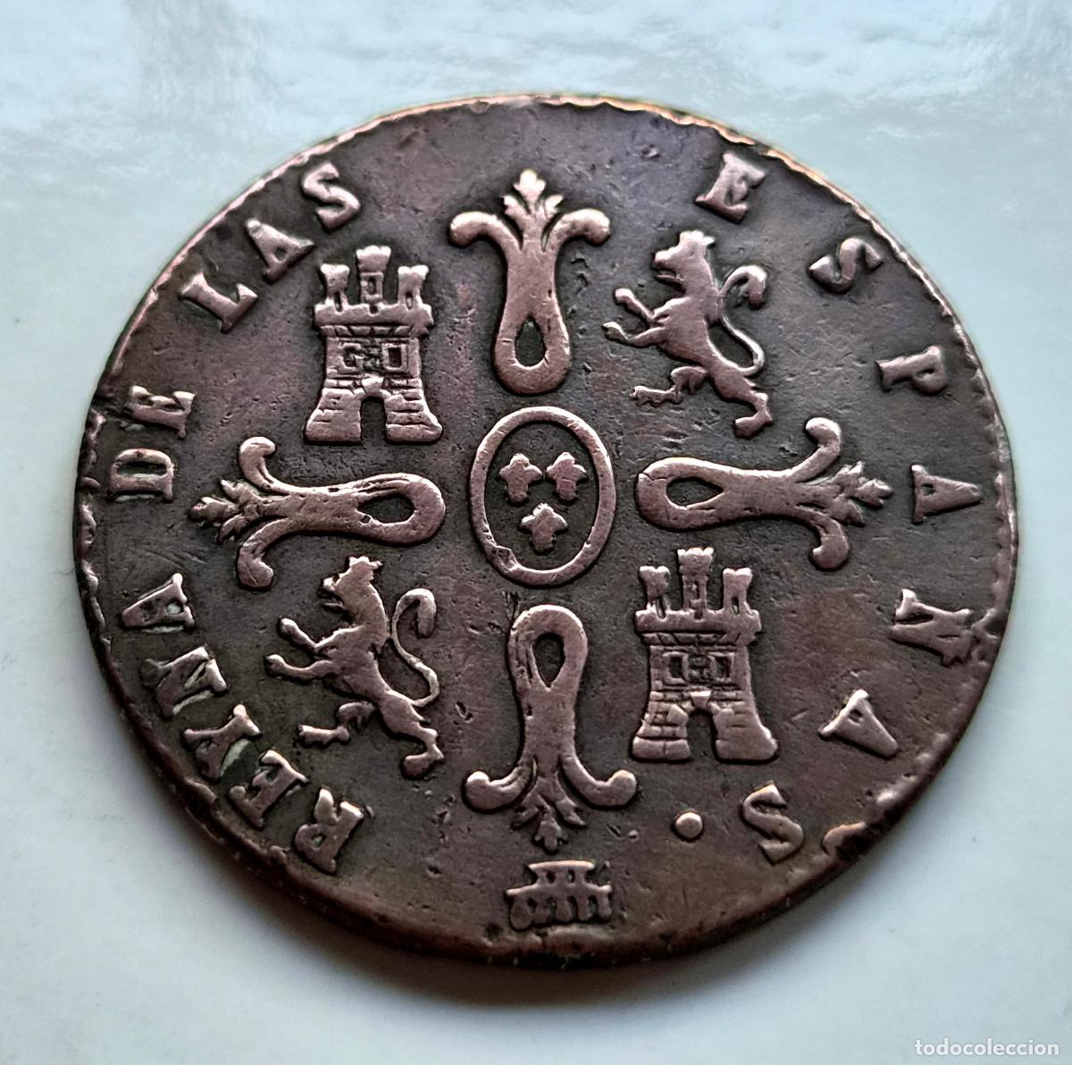 Monedas de Espa&ntilde;a: ISABEL 2&ordf; SEGOVIA 8 MARAVEDIS 1847 - Foto 2