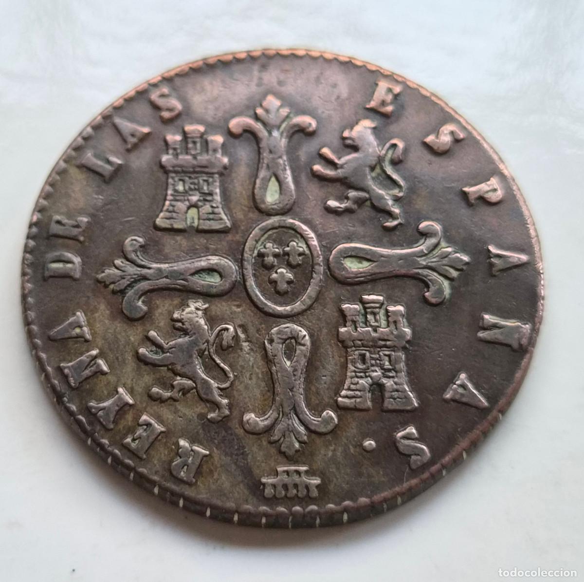 Monedas de Espa&ntilde;a: ISABEL 2&ordf; SEGOVIA 8 MARAVEDIS 1841 - Foto 2