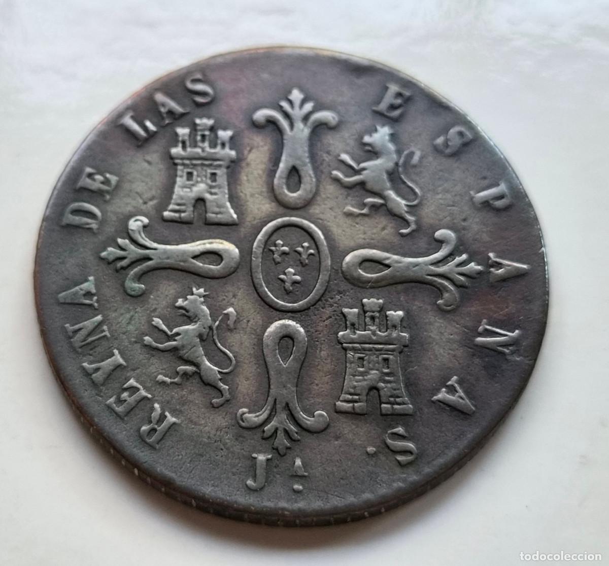 Monedas de Espa&ntilde;a: ISABEL 2&ordf; JUBIA 8 MARAVEDIS 1848 - Foto 2