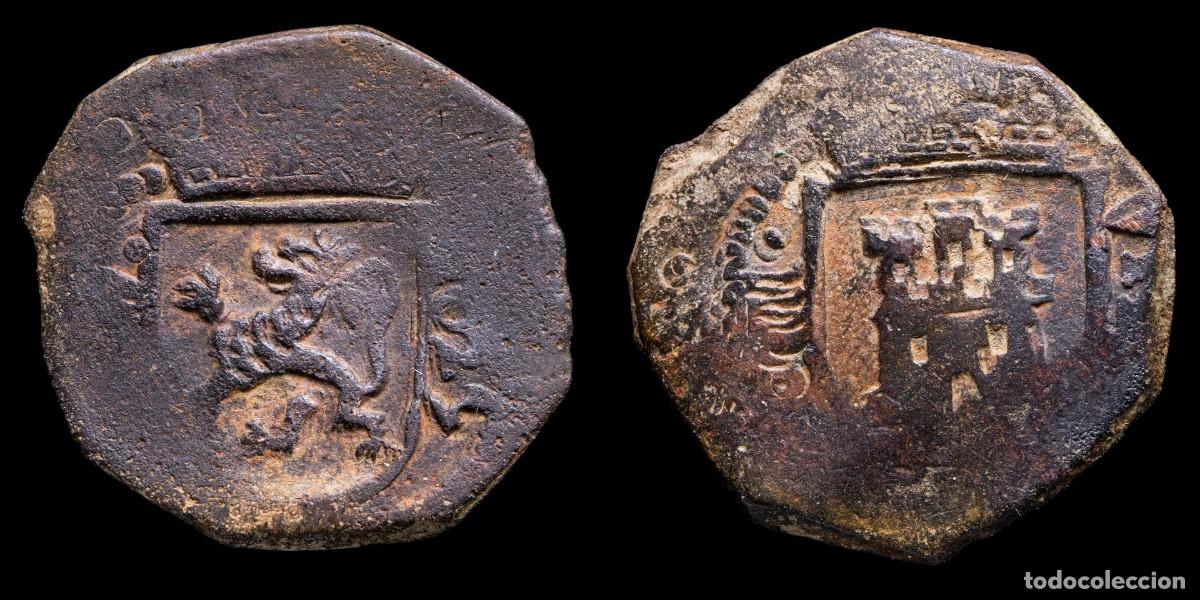 Monedas de Espa&ntilde;a: 1625, 8 Maravedis Philips IV, Valladolid Mint (Hammered) - 22 mm / 5,01 gr.