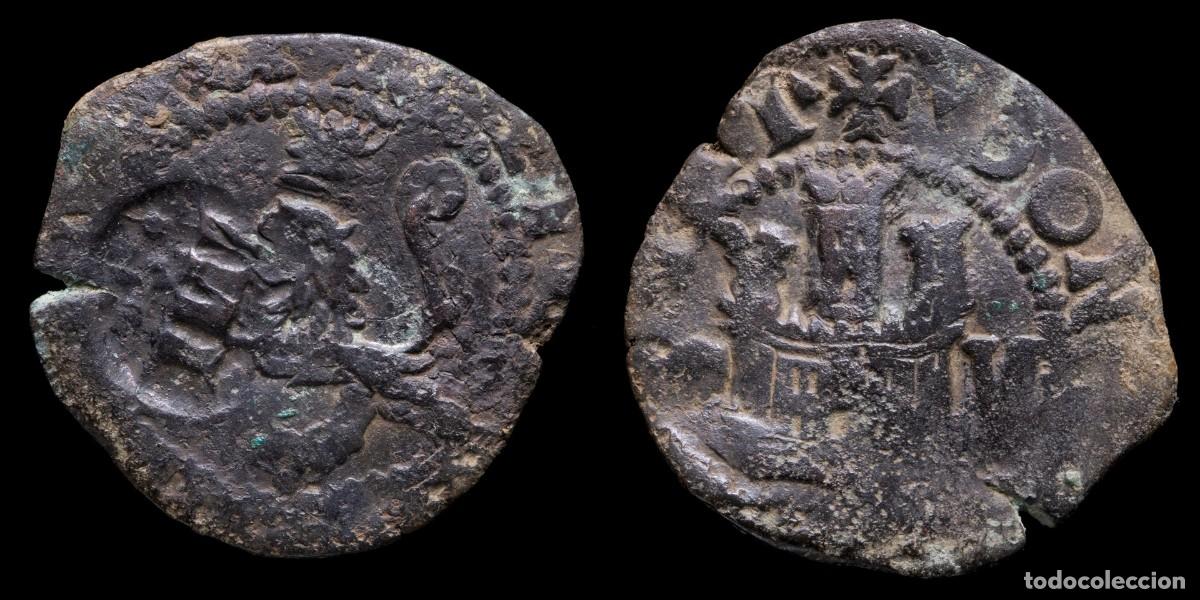 Monedas de Espa&ntilde;a: 4 Maravedis Philips III Resello, Cuenca Mint - 21 mm / 2,85 gr.