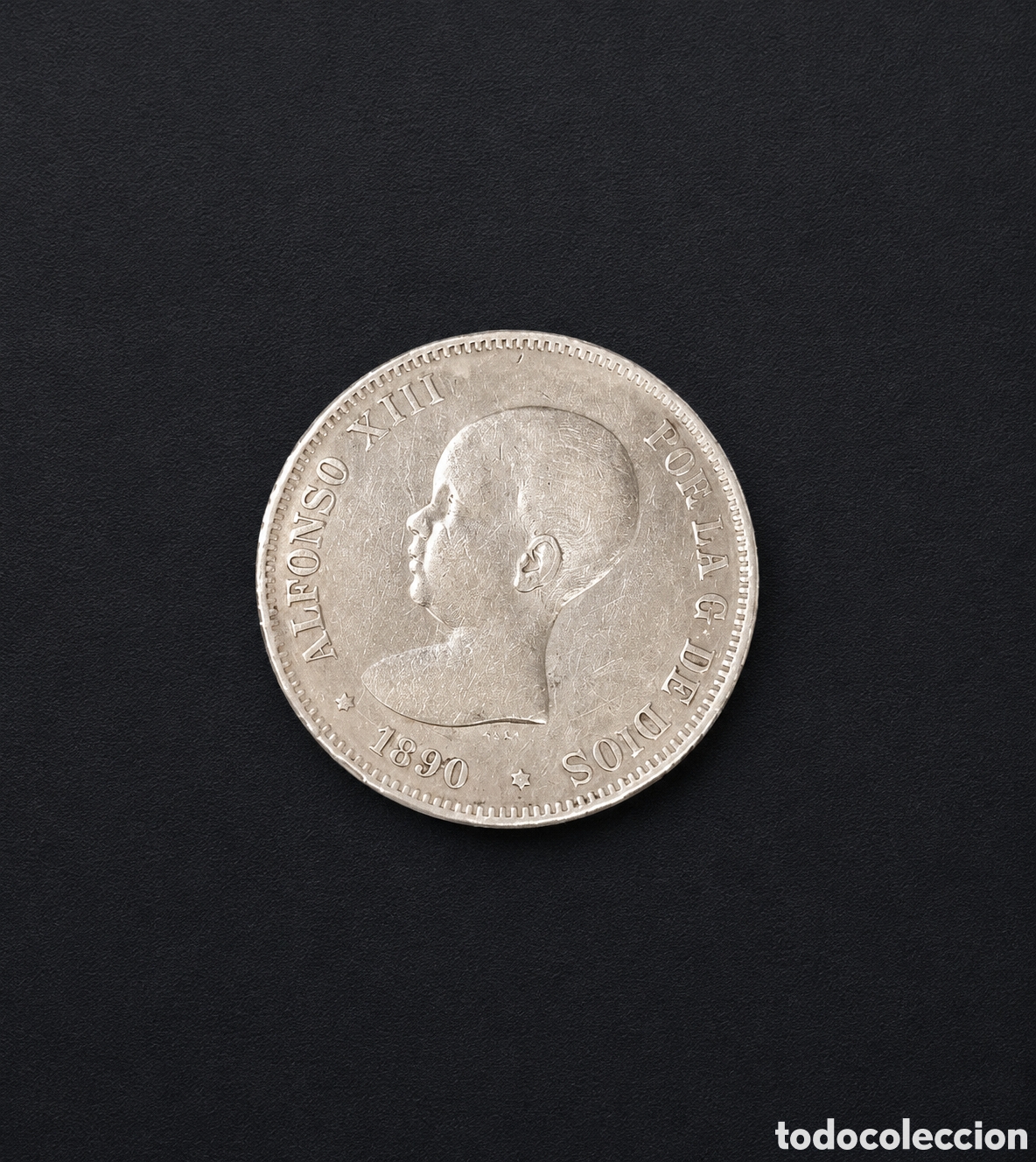 Monedas de Espa&ntilde;a: Moneda de 5 Pesetas Alfonso XIII &rdquo;Pel&oacute;n&rdquo; &ndash; A&ntilde;o 1890