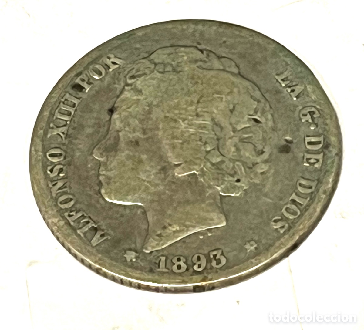 Monedas de Espa&ntilde;a: MONEDA 1 PESETA ALFONSO XIII - PGL - 1893 - PLATA