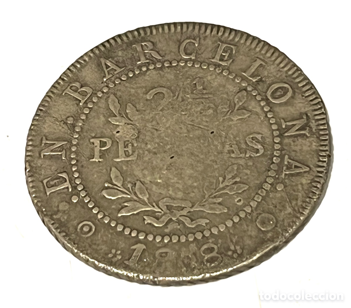 Monedas de Espa&ntilde;a: MONEDA 2 1/2 PESETAS BARCELONA 1808 - PLATA - OCUPACI&Oacute;N EN BARCELONA, JOSE NAPOLE&Oacute;N
