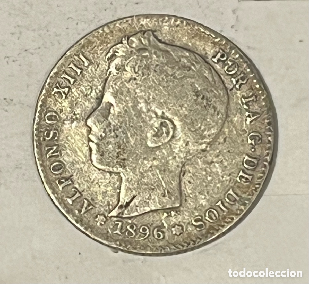Monedas de Espa&ntilde;a: MONEDA 1 PESETA: ALFONSO XIII 1896 PGV