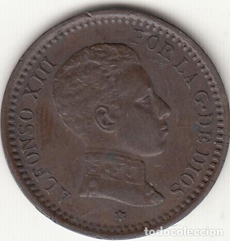 Monedas de Espa&ntilde;a: ALFONSO XIII: 2 CENTIMO 1904 SMV - ESTRELLAS 04/ EXCELENTE CONSERVACION - 2