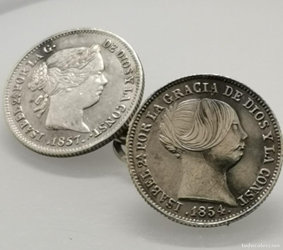 Monedas de Espa&ntilde;a: GEMELOS EN PLATA - ISABEL II - MONEDAS DE 1 REAL - (Diferentes bustos y fechas)