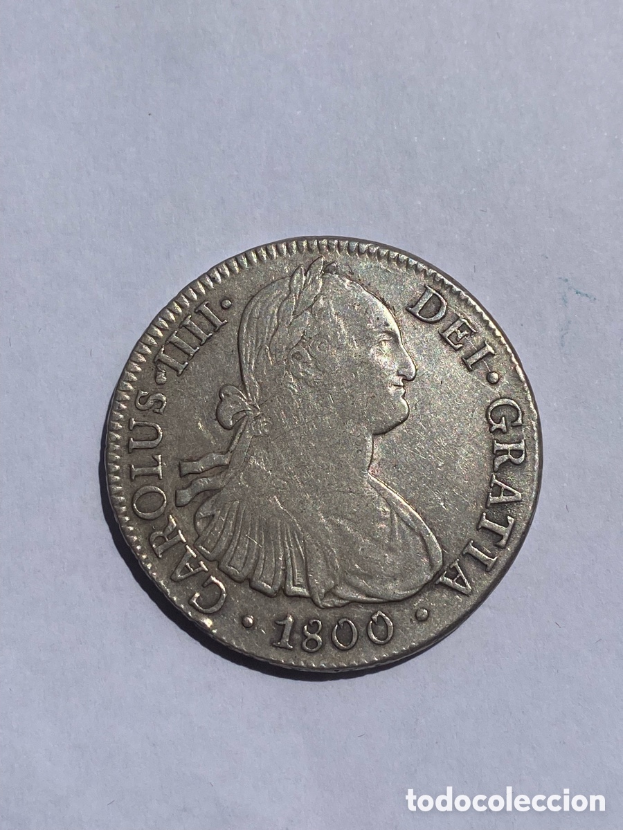 Monedas de Espa&ntilde;a: 8 Reales 1800 Carlos IV M&eacute;xico FM