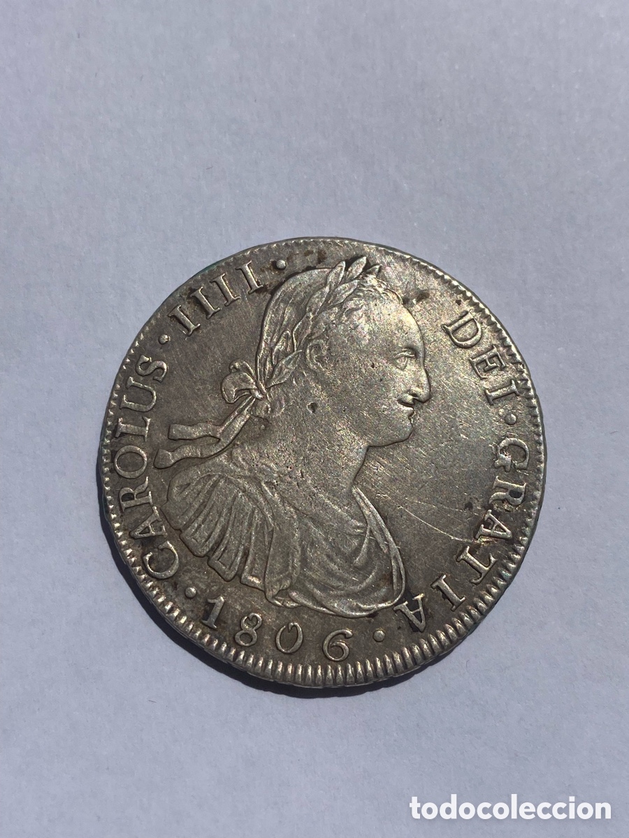 Monedas de Espa&ntilde;a: 8 Reales 1806 Carlos IV Potos&iacute; PJ