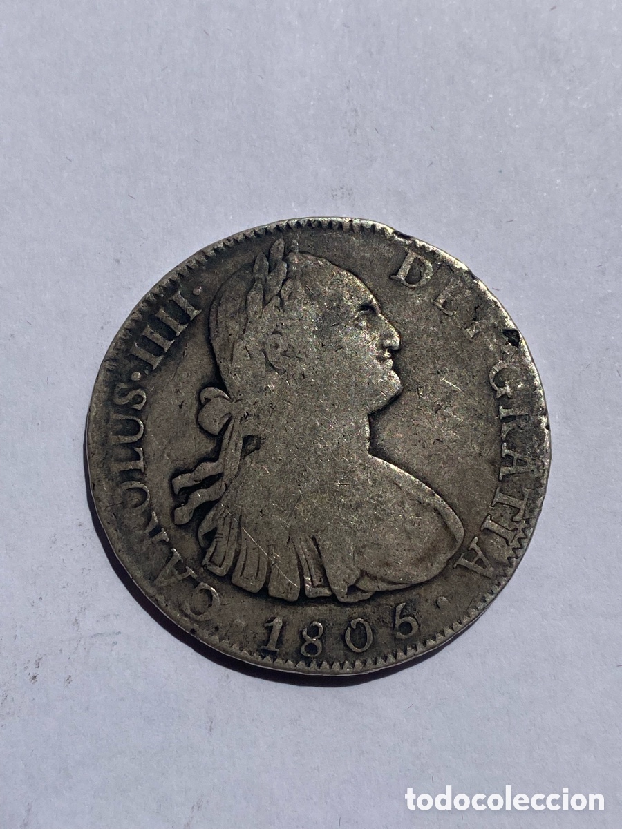 Monedas de Espa&ntilde;a: 8 Reales 1805 Carlos IV M&eacute;jico TH