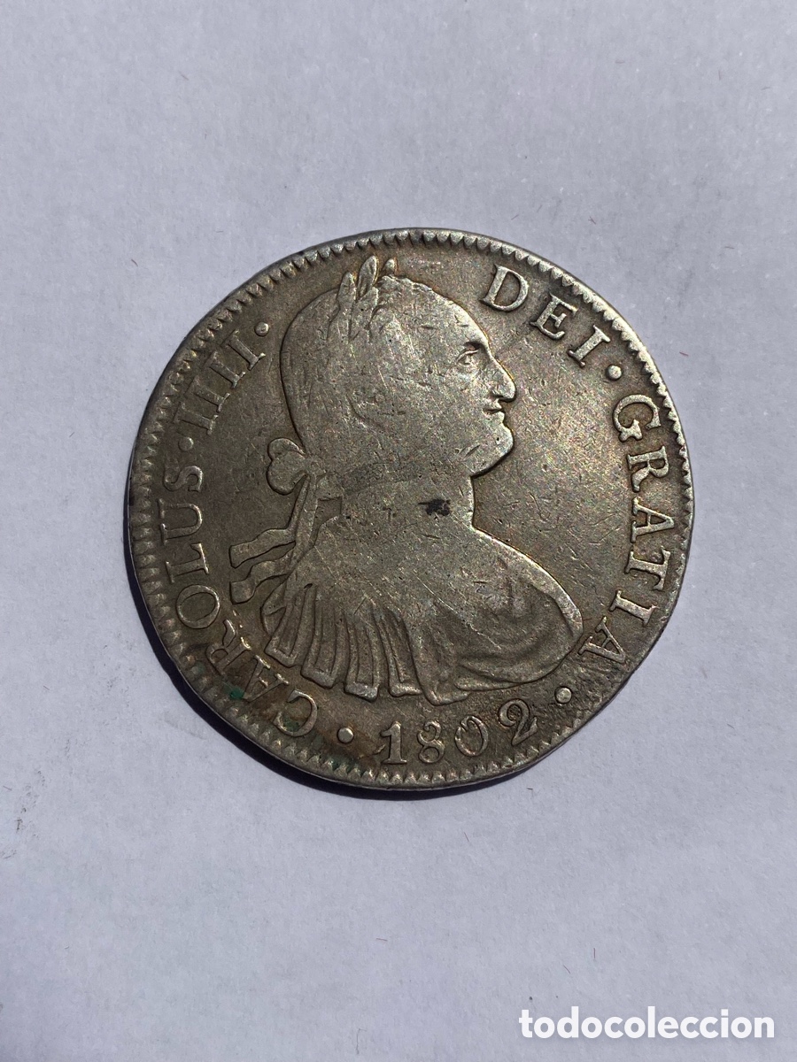 Monedas de Espa&ntilde;a: 8 Reales 1802 Carlos IV M&eacute;jico FT