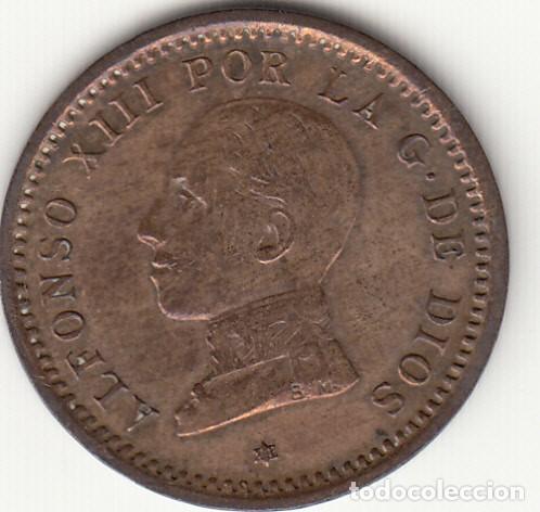 Moedas de Espanha: ALFONSO XIII: 2 CENTIMOS 1912 PCV ESTRELLA 12 - alb