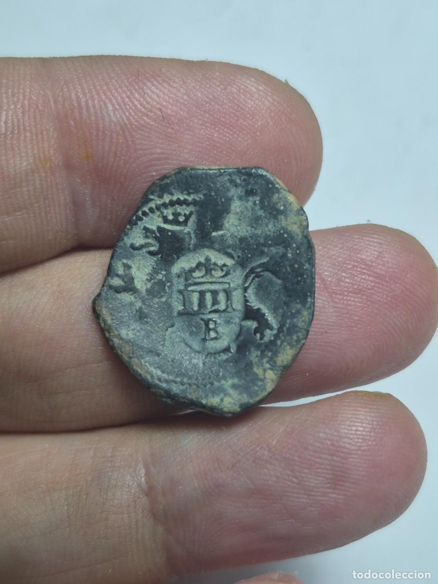 Monedas de Espa&ntilde;a: NT/ RESELLO (1602) IIII MARAVEDIES BURGOS (E1287)